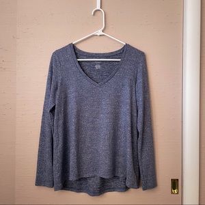 American Eagle soft & sexy plush blue long sleeve